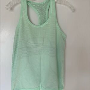 Lululemon Athletica Green Sleeveless Racerback Tank Top